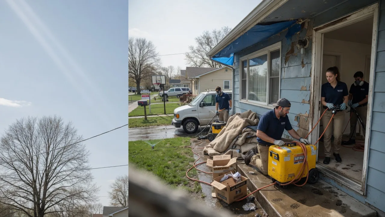 Basement Flood Cleanup in Looneyville, WV near me